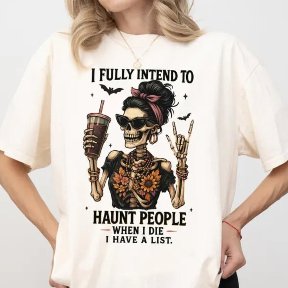 Halloween Funny Shirt, Trendy Spooky Shirt Gift Tee, Fall Season Halloween Shirt